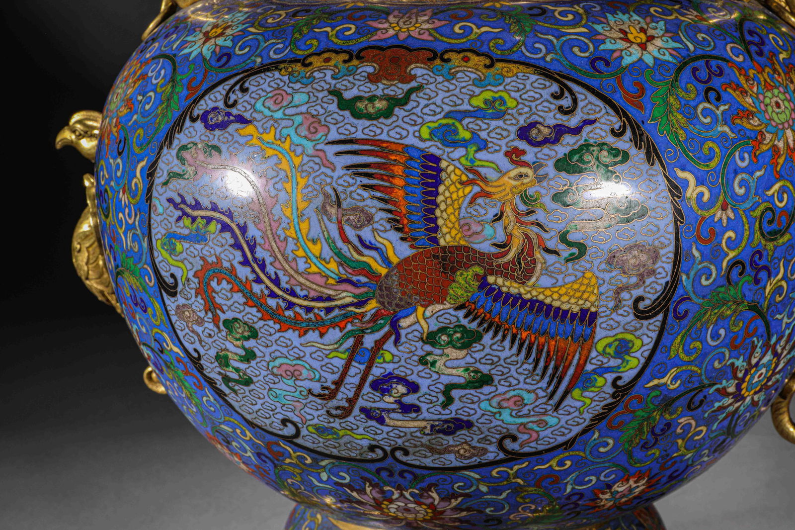 Qing Dynasty Cloisonné Dragon Pattern Zun - 9