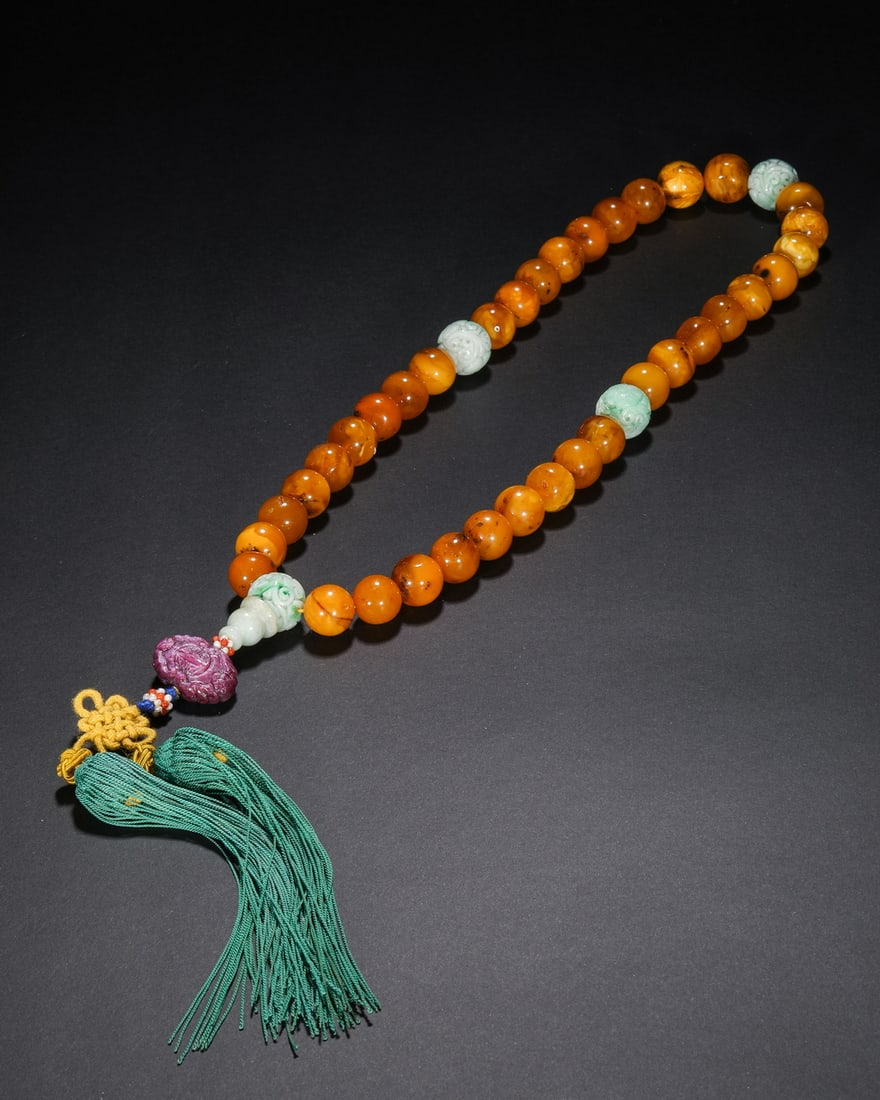 Qing Dynasty beeswax handheld - 4