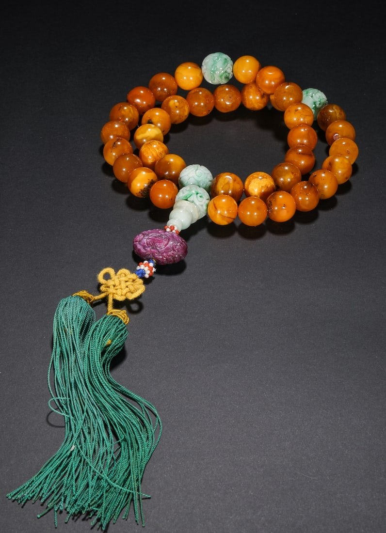 Qing Dynasty beeswax handheld - 6