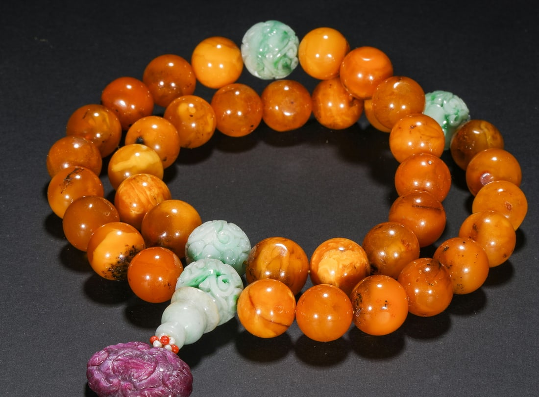 Qing Dynasty beeswax handheld - 7