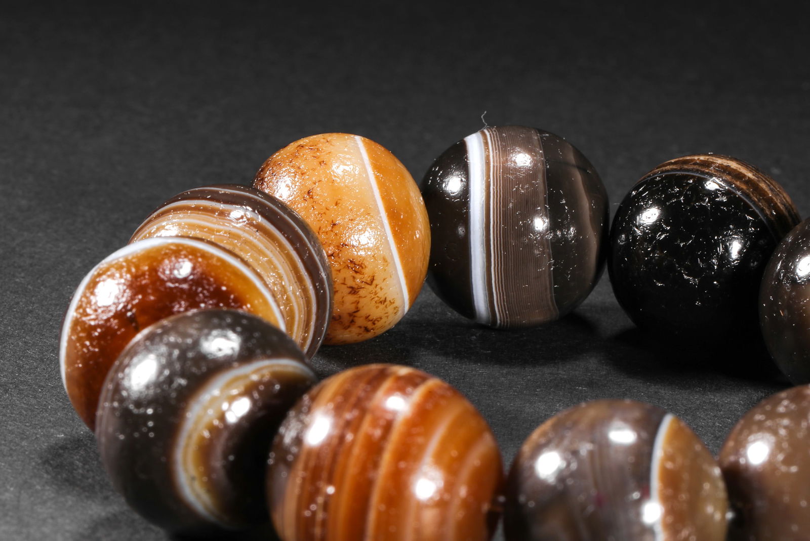 Ming Dynasty agate bracelet - 6