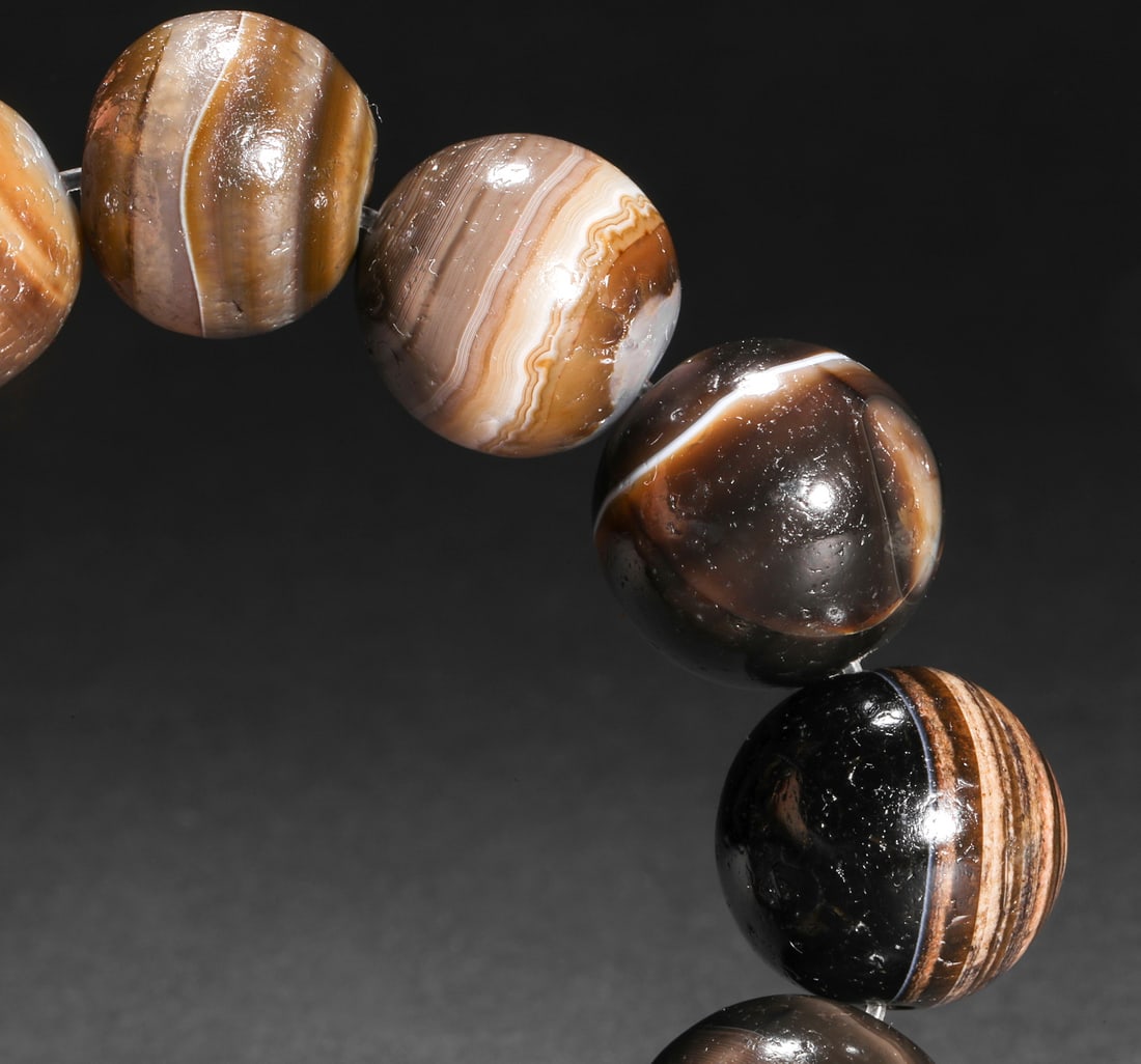 Ming Dynasty agate bracelet - 8