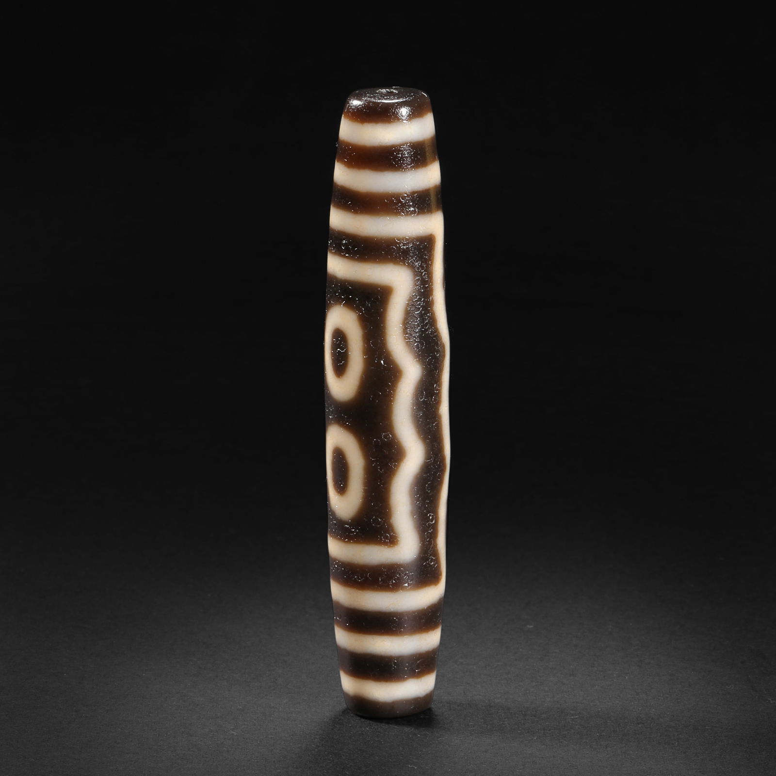 Qing Dynasty Tibetan Dzi Beads: Qing Dynasty Tibetan Dzi BeadsD7.7cm Weight29g