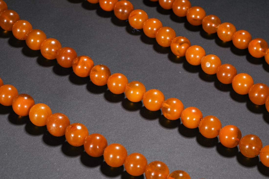 Qing Dynasty beeswax beads - 10