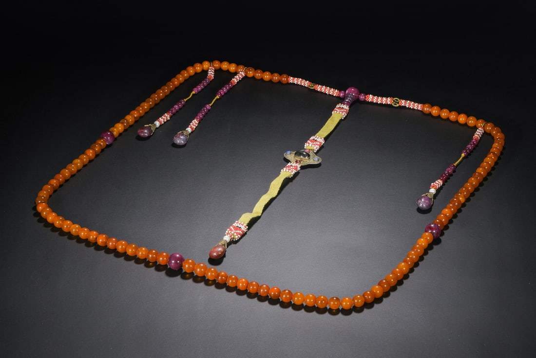 Qing Dynasty beeswax beads - 3