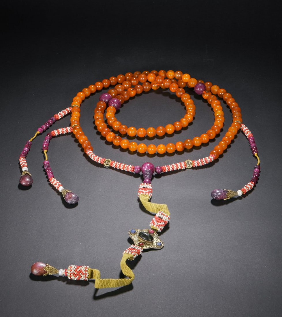 Qing Dynasty beeswax beads - 5