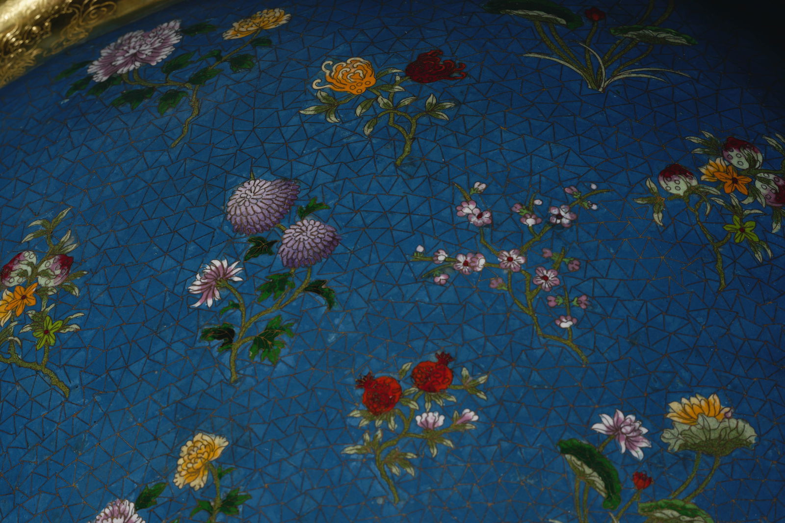 Qing Dynasty cloisonne dragon pattern silk vat - 13