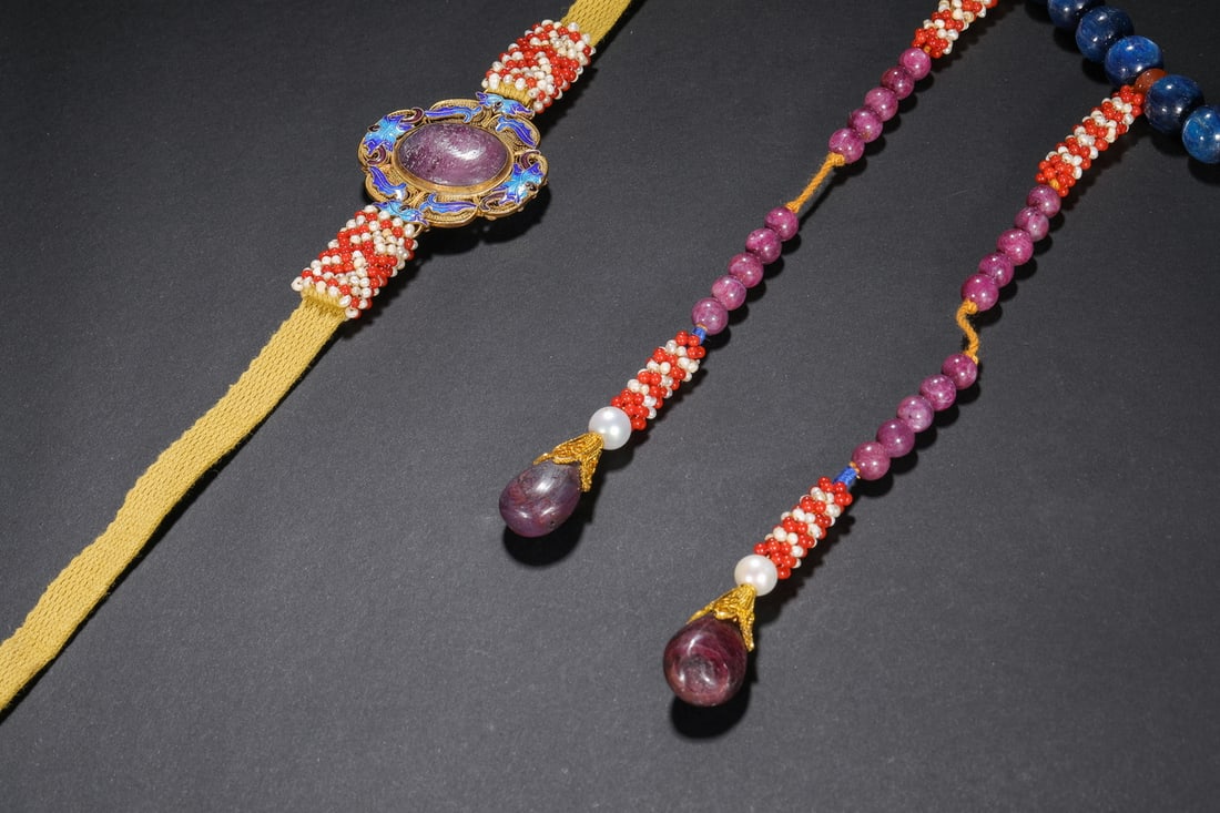 Qing Dynasty lapis lazuli beads - 8