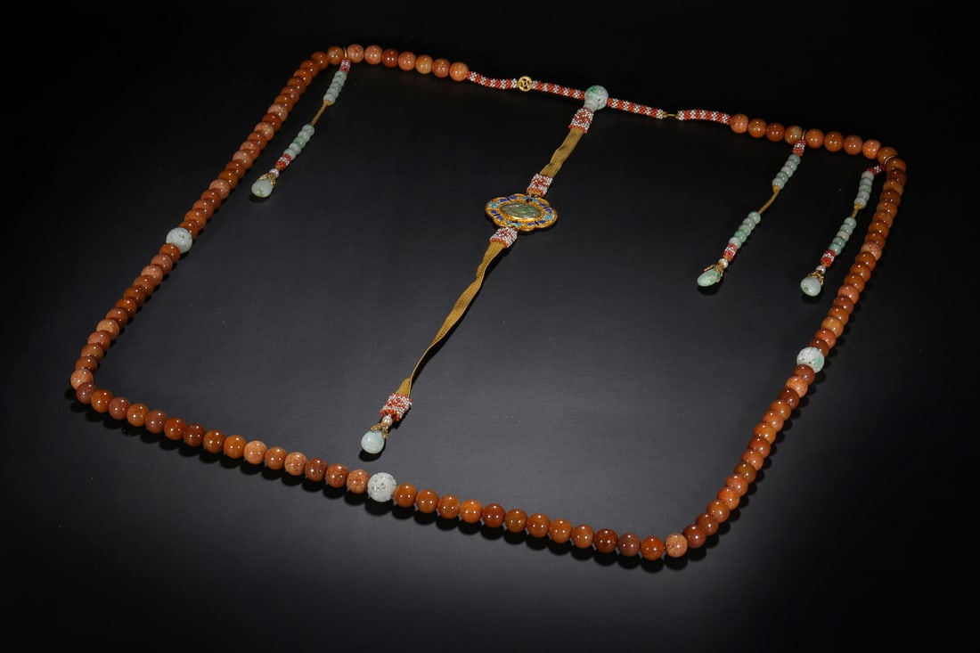 Qing Dynasty beeswax beads: Qing Dynasty beeswax beadsD1.4cm Weight572g