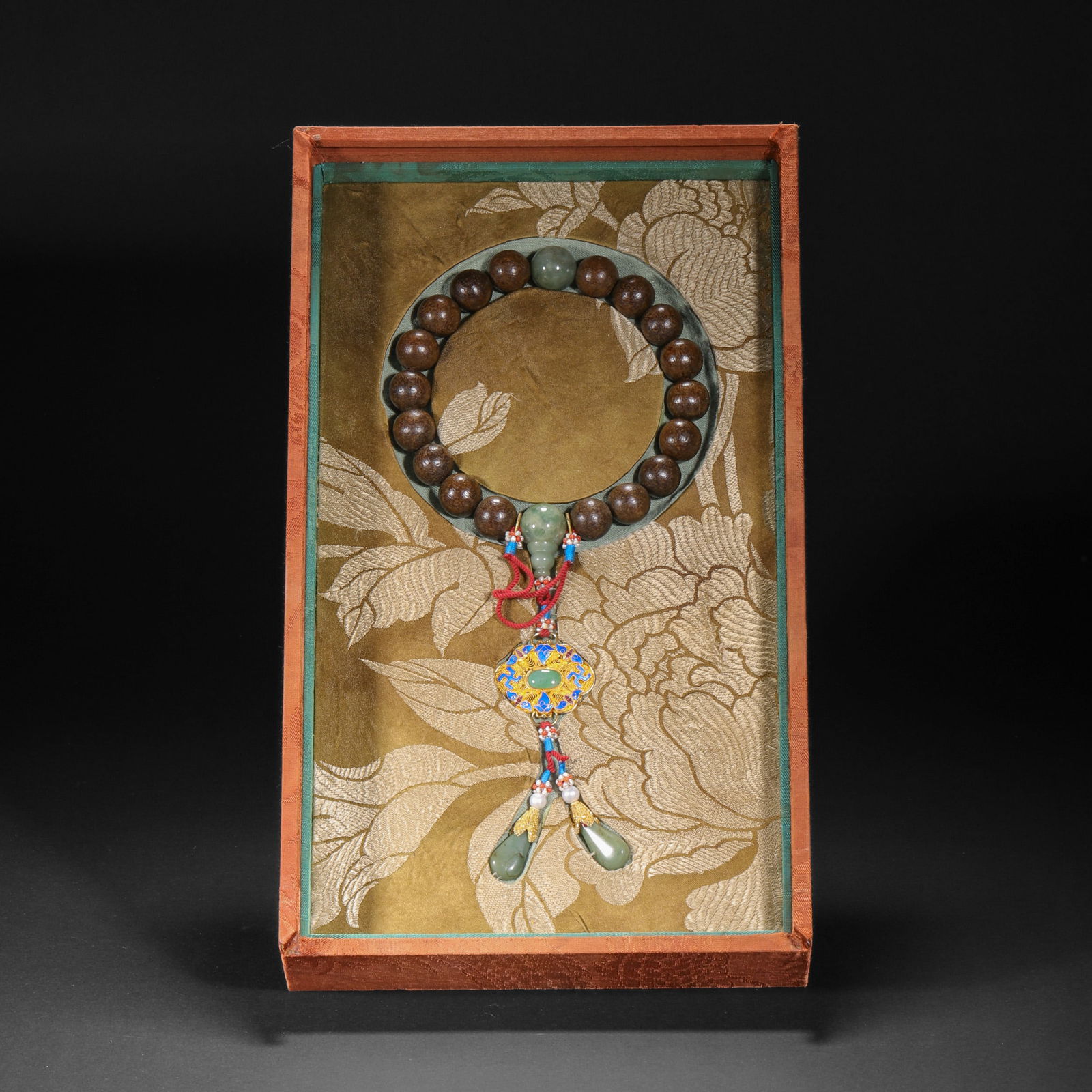 Qing Dynasty Agarwood Eighteen Sons: Qing Dynasty Agarwood Eighteen SonsDiameter1.7cm Weight102g