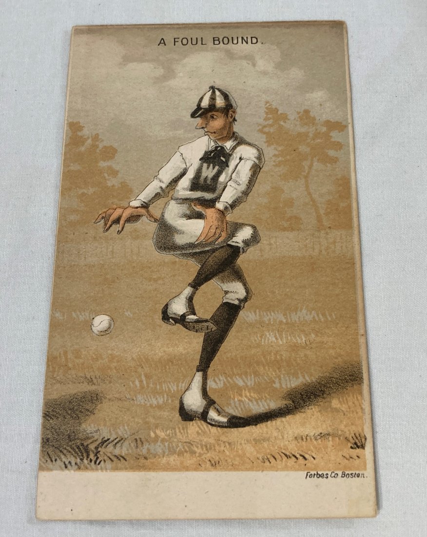 A Foul Bound Forbes Co Early Baseball Card (1 of 9)