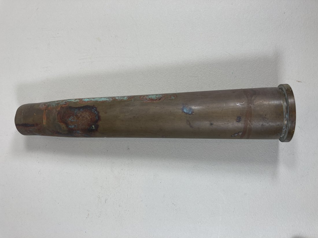 WW2 US Military 40mm Mk2 Bofors Round Brass Shell Casing 8-45 (1 of 5)