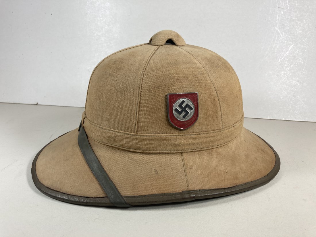 WW2 German Afrika Africa Korps Pith Summer Helmet Hat (1 of 11)