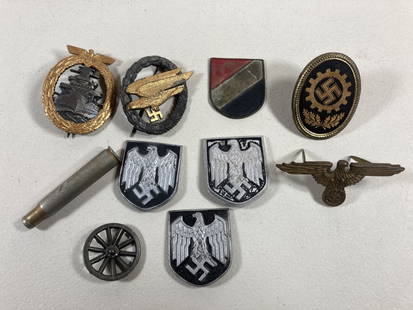 WW2 German Medals Badge Insignia Lot: Lot as shown. Unknown authenticity.