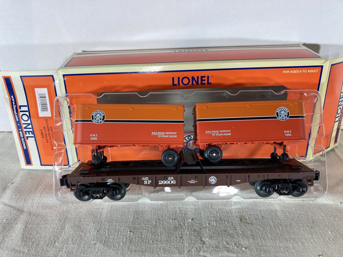 Lionel Electric Trains SP Southern Pacific Flatcar w/ Trailers 6-52410 (1 of 5)