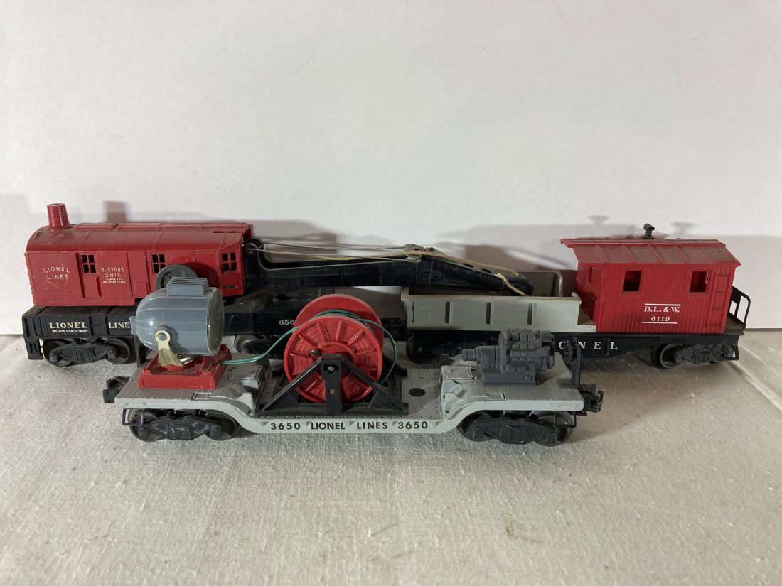 Lionel Electric Trains Lot of 3 Rolling Stock Specialty Work Cars (1 of 10)