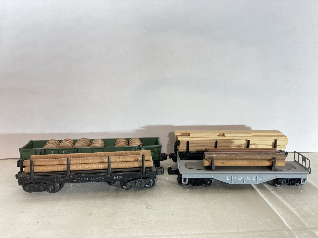 Lionel Electric Trains Lot of 4 Rolling Stock Specialty Wood Products: This is a wonderful set in very good condition.