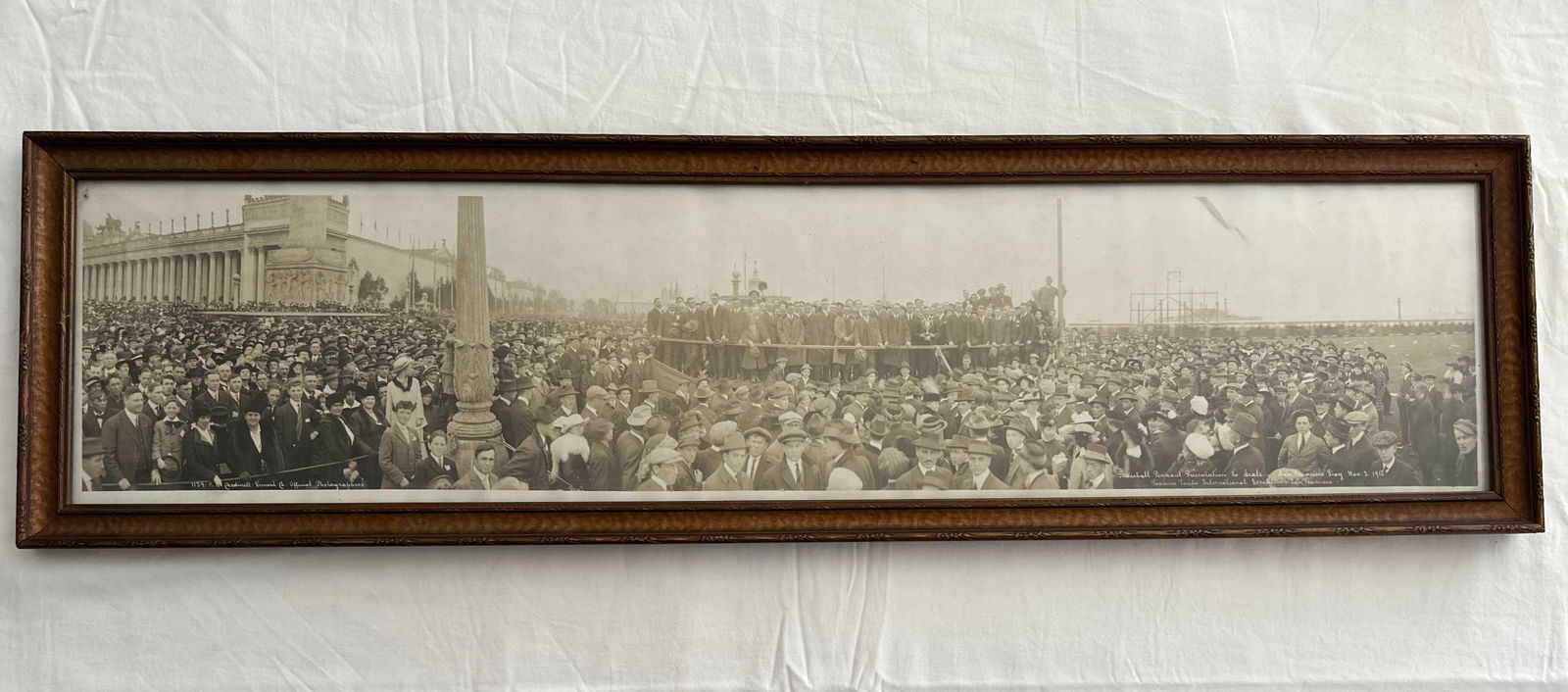 1915 San Francisco Seals Baseball Pennant Presentation PPIE Panoramic Photo (1 of 12)