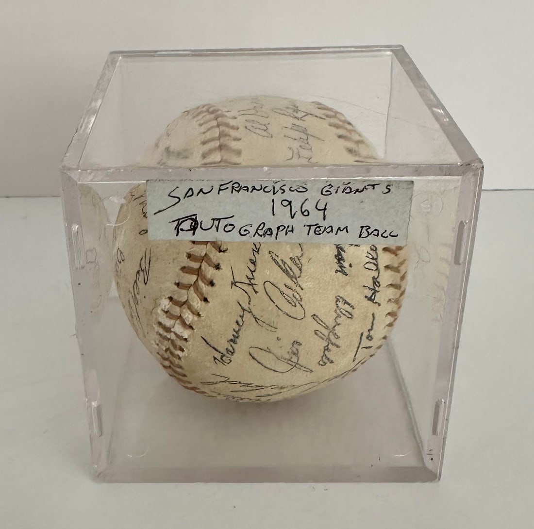 Vintage 1964 San Francisco Giants Team Signed Baseball (1 of 6)
