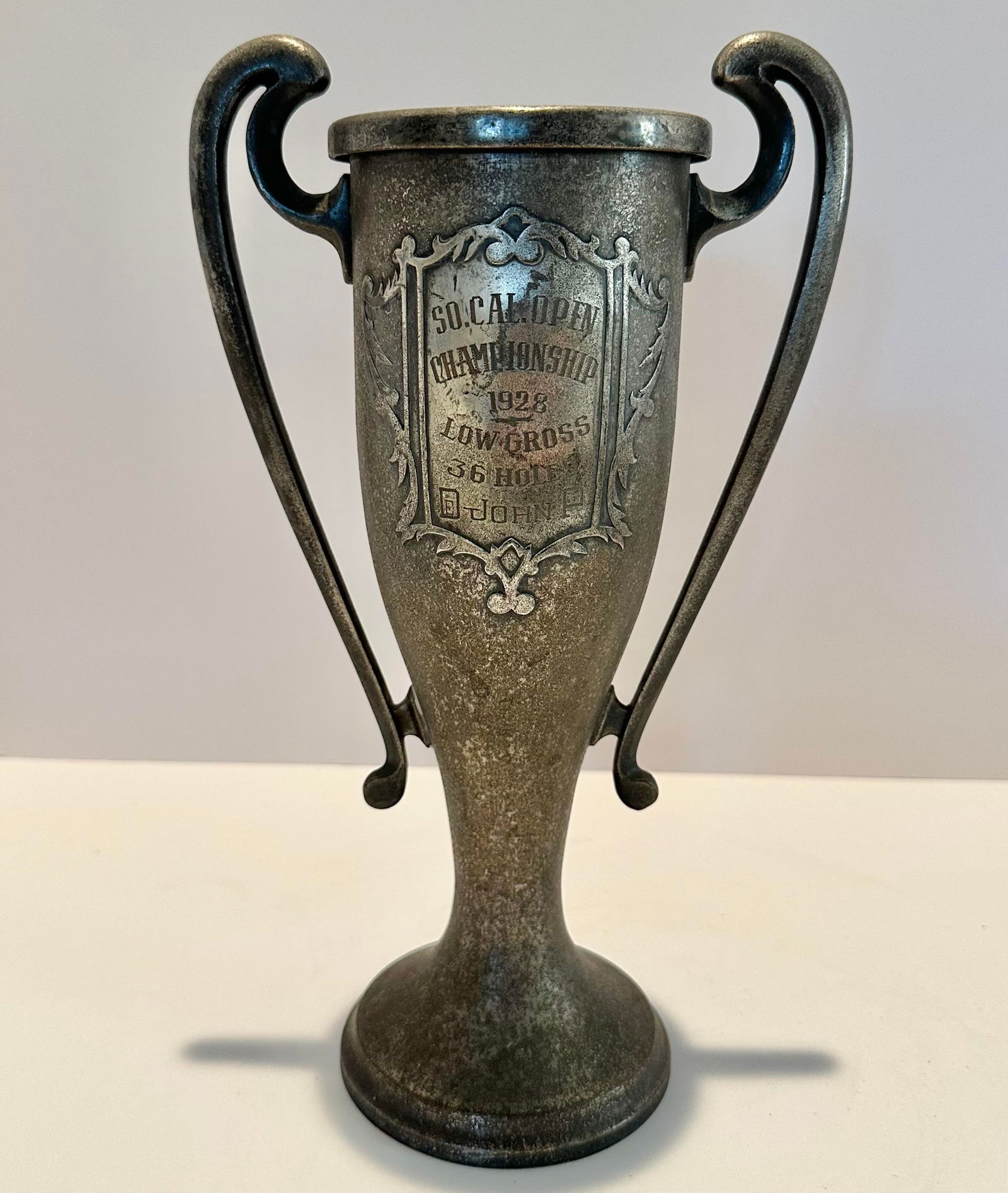 Antique Silver Crest So. California Open Championship Low Gross Golf Trophy (1 of 8)