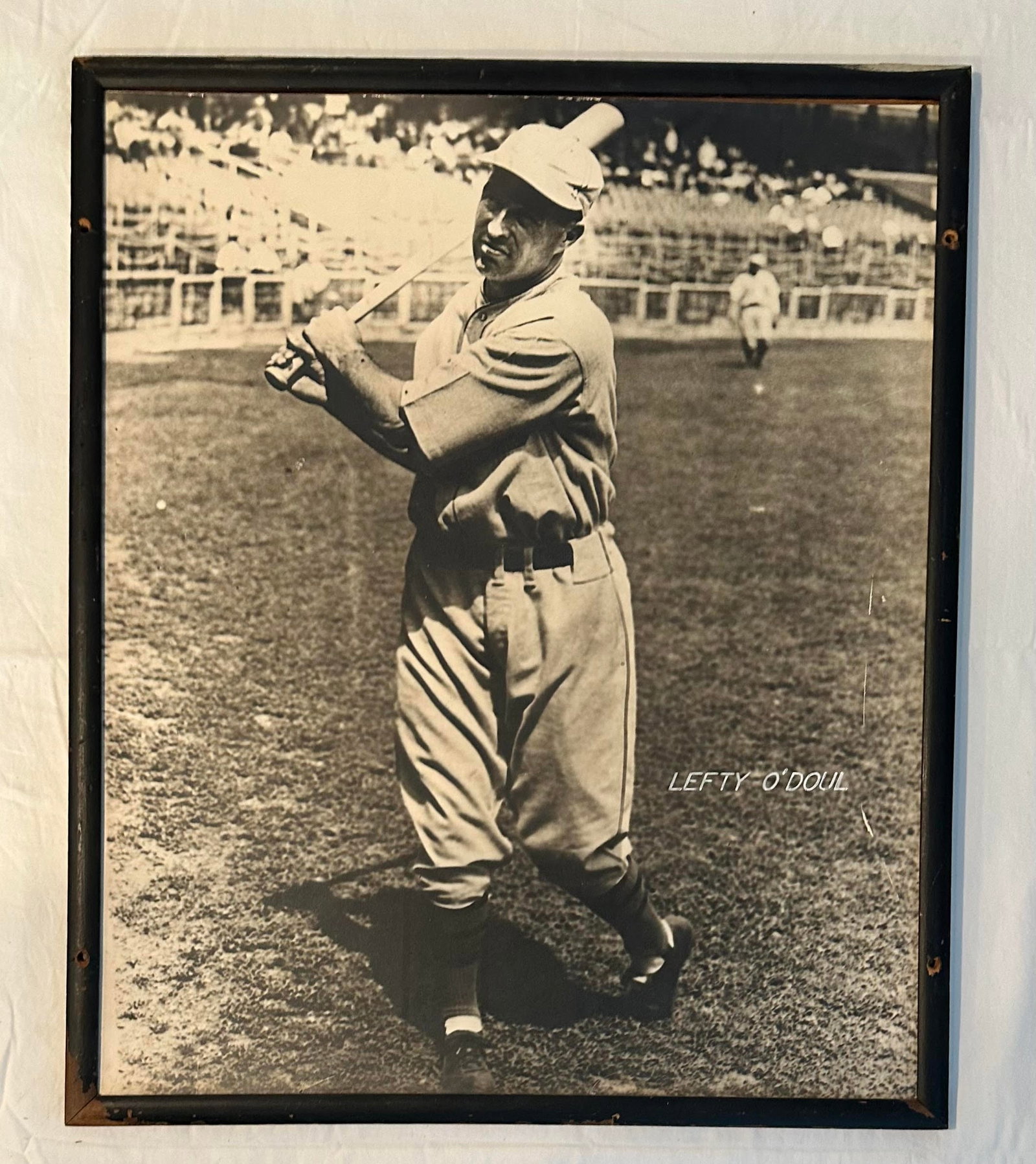 Antique Vintage 1920s Baseball Player Lefty O'Doul Large Framed Photo (1 of 4)
