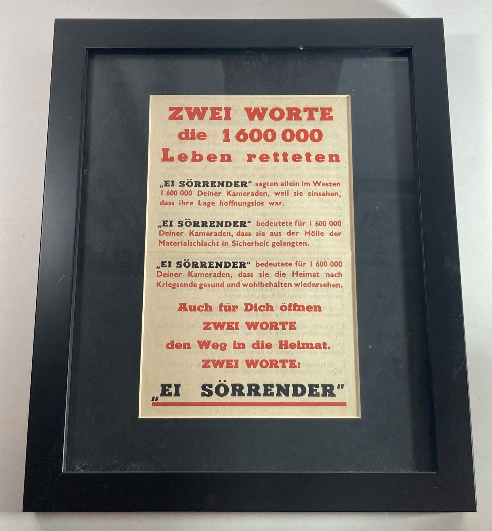 WW2 Allied Surrender Propaganda Leaflet to German Soldiers (1 of 7)