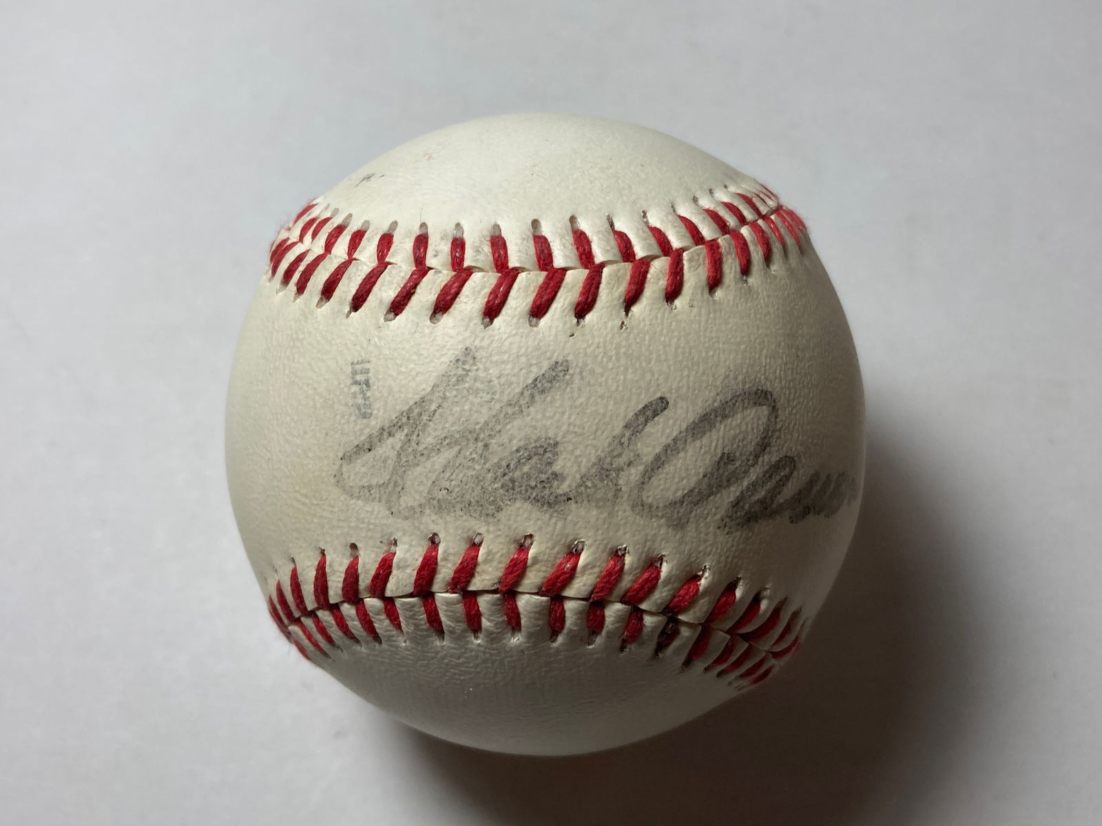 Original 1974 MacGregor Henry Hank Aaron 715 HR Baseball Haiti SIGNED (1 of 8)