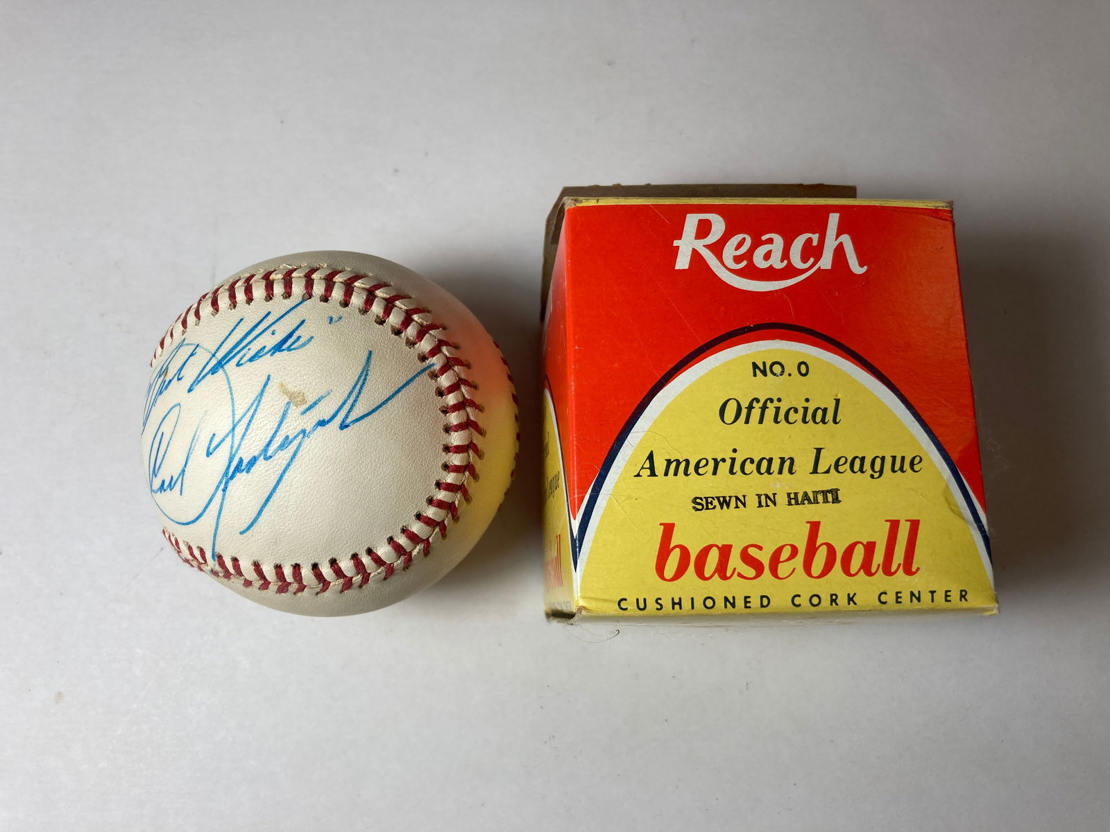 Original Reach Official American League Ball Signed By Carl Yastrzemski (1 of 8)