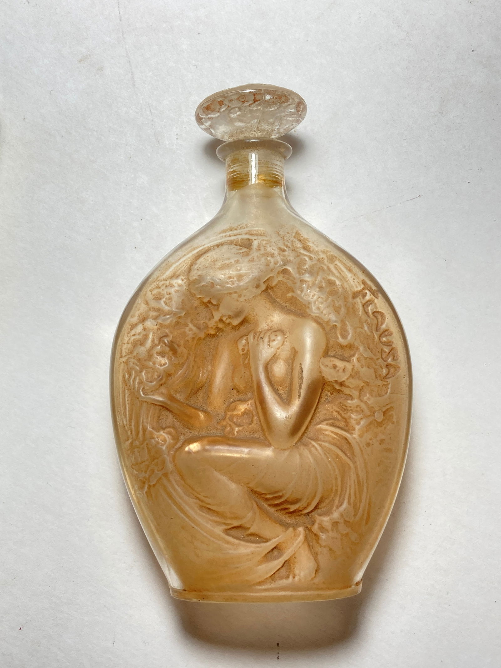 R. LALIQUE "Flausa" perfume bottle for Roger et Gallet, circa 1914 (1 of 9)