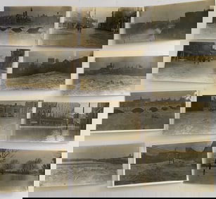 Lot of 12 Antique Photos of 1913 Troy New York Flood