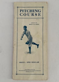 Antique 1914 Irwin Howe Baseball Pitching Course Booklet