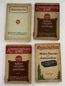 Vintage Lot of 4 UMC Remington Firearms Ammunition Catalogs