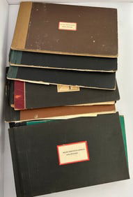 Lot of 8 Antique Vintage Capital Stock Certificate Books