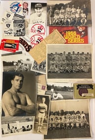 Lot Antique Vintage Sports Team Photos & More Baseball Football