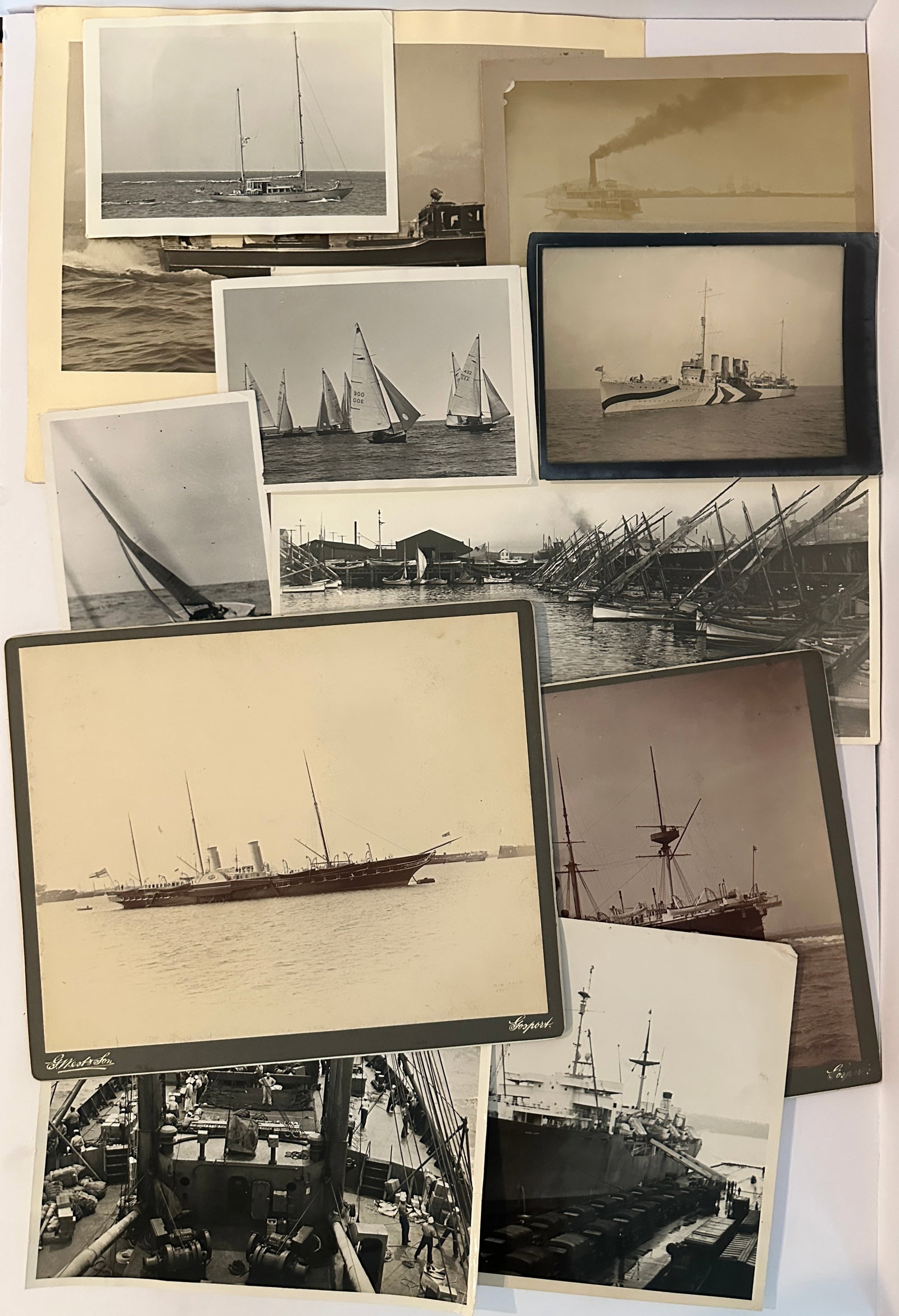 Large Lot of Antique Vintage Maritime Ship Photos and Ephemera: This is a Large Lot of Antique Vintage Maritime Ship Photos and Ephemera. Contains many antique and vintage ship photos both commercial and military. Coast Guard License Certificates, Sailing photos ,