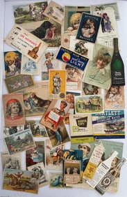 Lot of Antique Advertisement Trade Cards and Ephemera