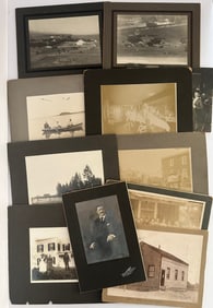 11 Antique Cabinet Photos Landscape Barbershop Horse Wagons