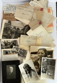 Large Group of Aviator Lillian Gatlin Photos Letters Aviation Archive