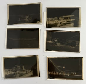 6 Antique Original Historic Airplane Aviation Photo Negatives