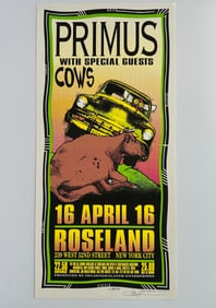 Vintage Primus Roseland Signed Mark Arminski Concert Poster