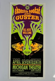 Vintage Ekoostik Hookah and Guster Signed Arminski Concert Poster