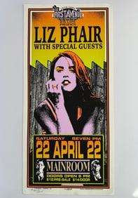 Vintage Liz Phair Main Room Signed Mark Arminski Concert Poster