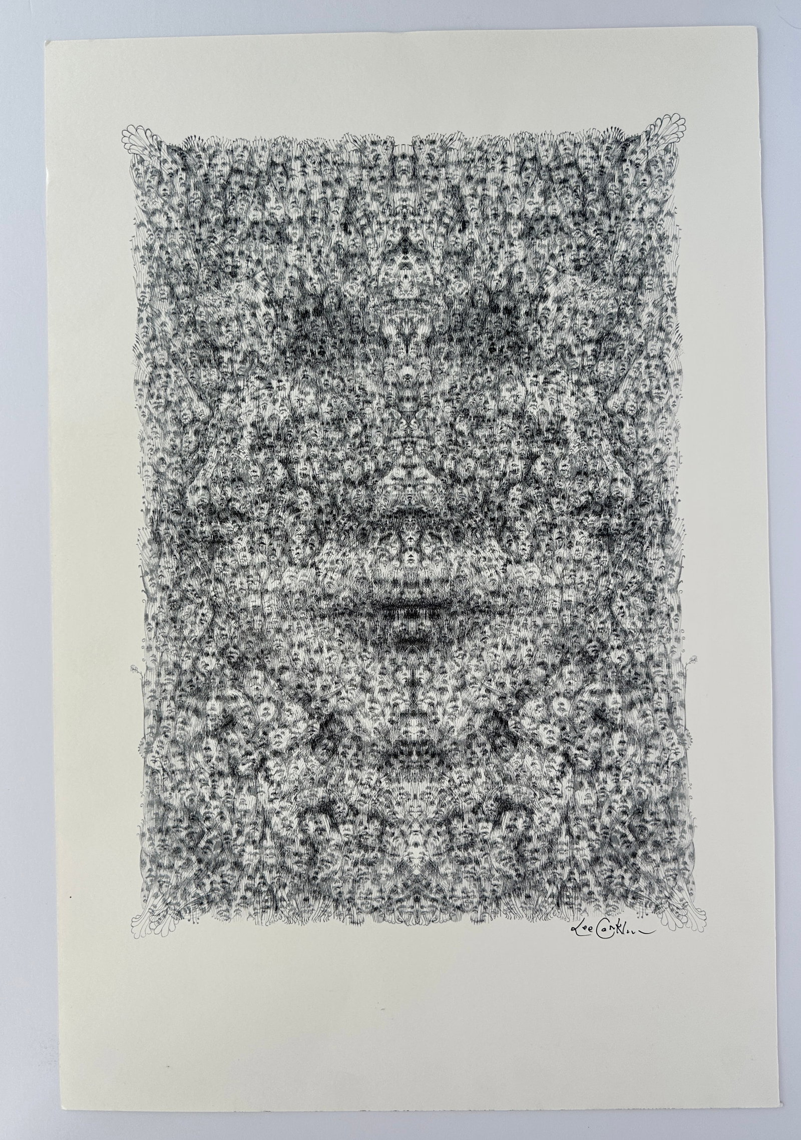 Vintage Lee Conklin Faces Psychedelic Serigraph Poster: Vintage Lee Conklin Faces Psychedelic Serigraph Poster...Good condition and measures 36 x 24 inches.