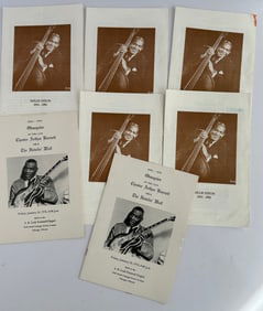 7 Vintage Original Blues Funeral Programs Willie Dixon Howlin Wolf Jimmy Reed