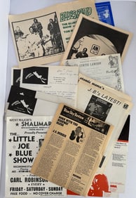 Lot of Vintage 1970s Blues Club and Concert Flyers Posters