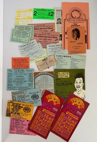 Lot of Vintage 1970s Blues Concert Handbills Tickets and Passes