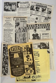 Lot of Vintage 1970s Victoria Spivey Records Blues Concert Flyers