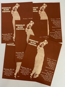 Lot of 5 Vintage Berkeley California Blues Festival Programs