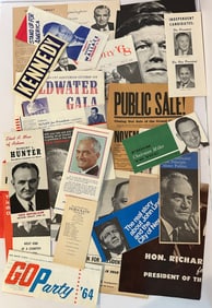 Lot of Vintage 1960s Political Campaign Pamphlets and Ephemera