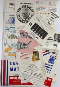 Vintage 1960s Campaign Merchandise Brochures Ephemera